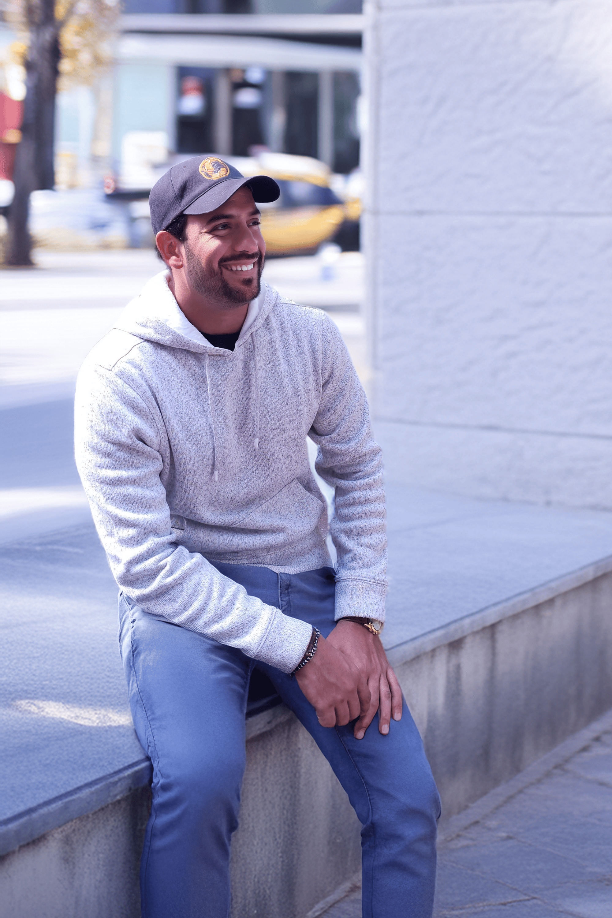 Men's Textured Fleece Hoodie Comfy Casual Soft Warm Outdoor Winter Spring Sweatshirt With Kangaroo Pockets - White