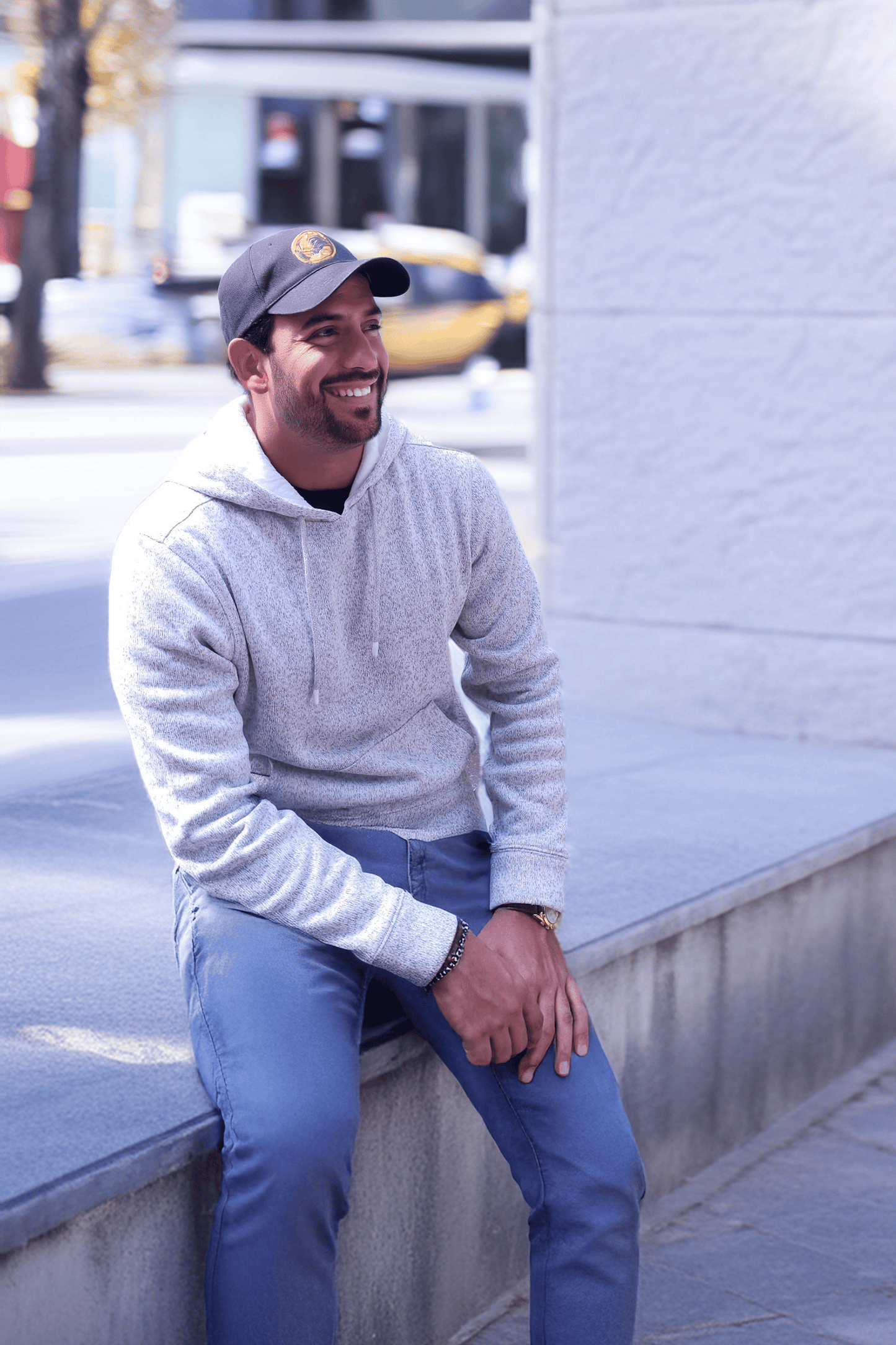 SOHO COUNTY Men's Textured Fleece Hoodie Comfey Casual Soft Warm Outdoor Winter Spring Sweatshirt With Kangaroo Pockets