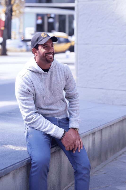 SOHO COUNTY Men's Textured Fleece Hoodie Comfey Casual Soft Warm Outdoor Winter Spring Sweatshirt With Kangaroo Pockets