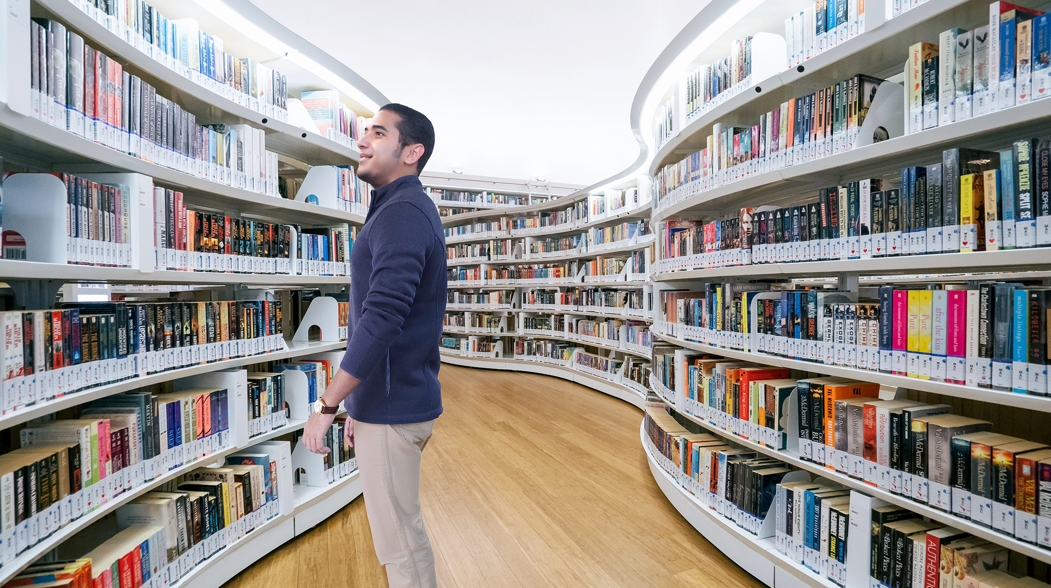 Men's Textured Fleece Jacket | Full-Zip Lightweight Outdoor Coat, Soft & Windproof - Navy