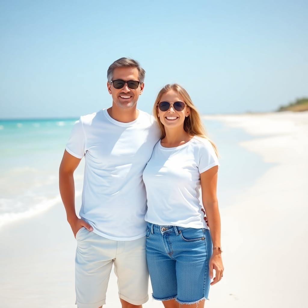 Men's Premium 5-Pack Cotton Assorted T-Shirts, True-to-Size Classic Fit, Breathable, Tag-Free Comfort