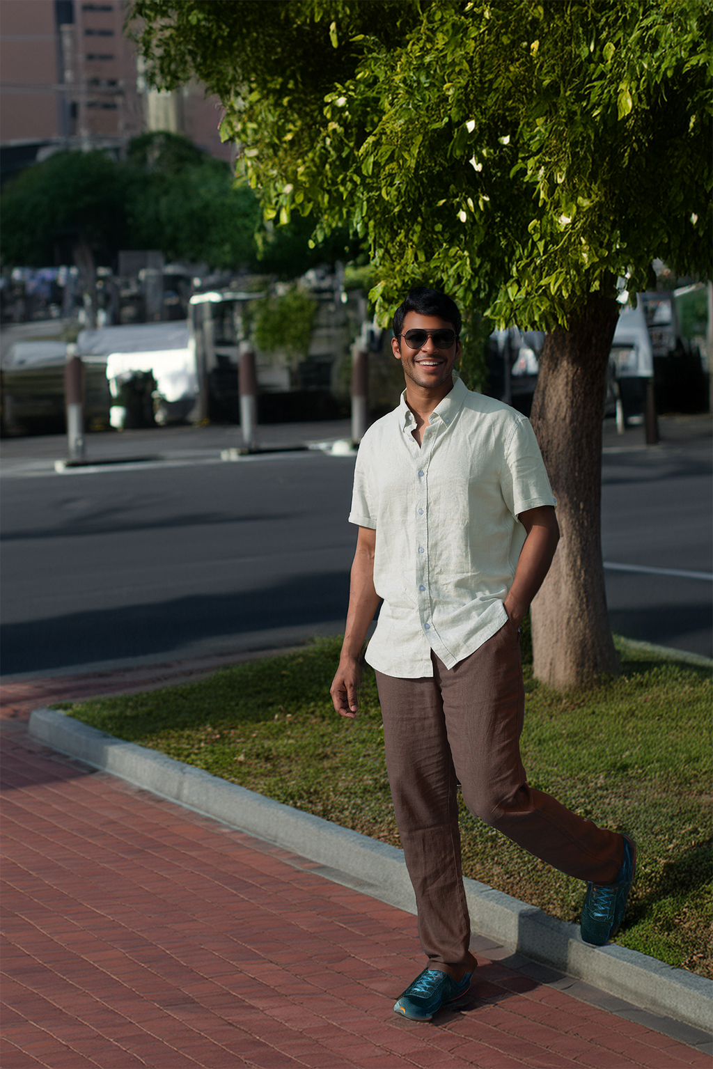 Men’s Linen Blend Short Sleeve Casual Shirt for Vacation, Holiday, Casual Party, Lightweight Button Down Shirt - Off-White