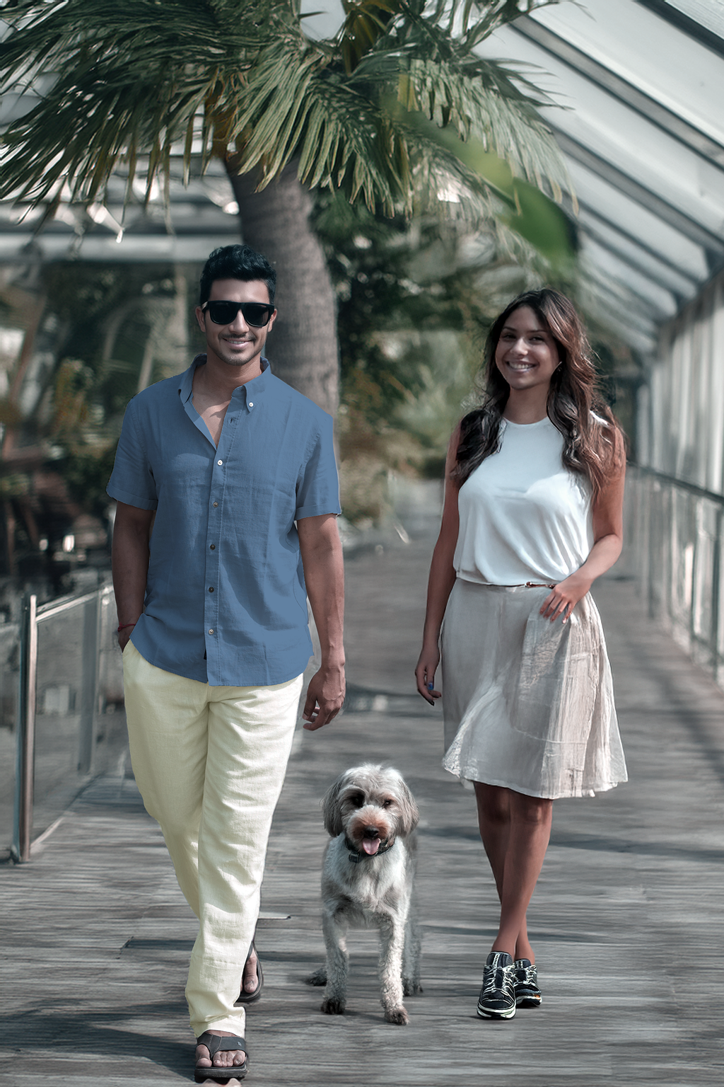 Men's Linen Blend Casual Lightweight Pants, Straight Legs, Functional, Comfortable Pants for a Relaxed Experience - Off White