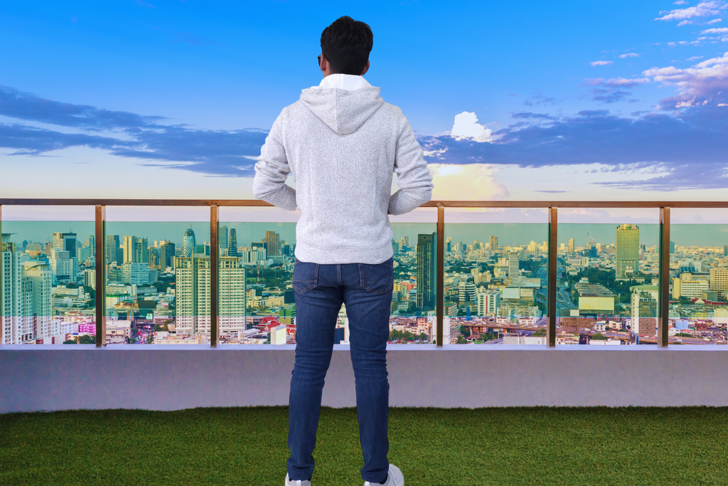 Men's Textured Fleece Hoodie Comfy Casual Soft Warm Outdoor Winter Spring Sweatshirt With Kangaroo Pockets - White