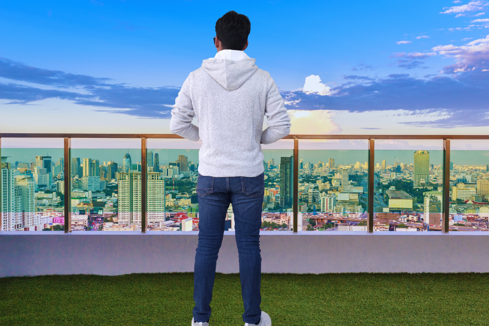 Men's Textured Fleece Hoodie Comfy Casual Soft Warm Outdoor Winter Spring Sweatshirt With Kangaroo Pockets - White